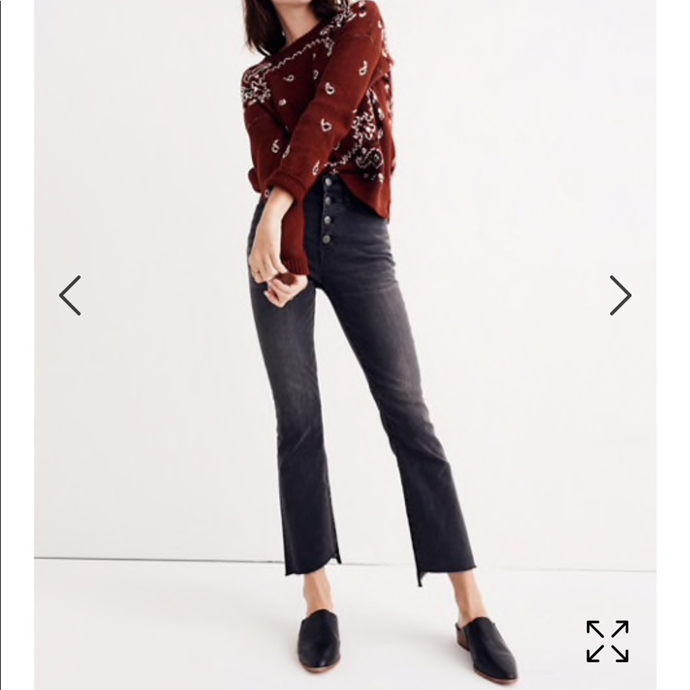 SOLD OUT Cali Demi-Boot Jeans: Asymmetrical Hem